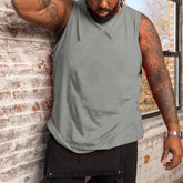 Men's Plus Size Solid Color Tank Top